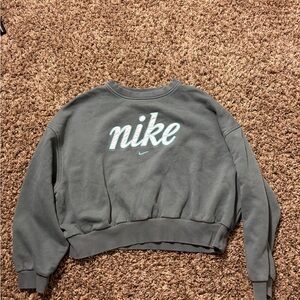 Nike Gray Sweatshirt with White Logo